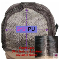 Highlight Brown Silk Base Wigs, Human Hair. Glueless Human Hair Wigs with Brown Roots, 200 Density Lace Front Wigs, Short Bob Wigs Sweet T 52
