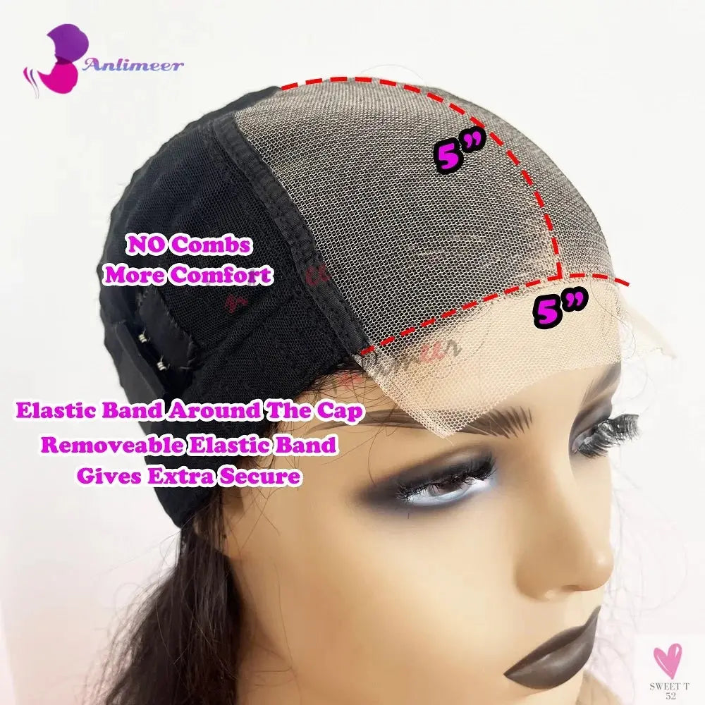 Highlight Brown Silk Base Wigs, Human Hair. Glueless Human Hair Wigs with Brown Roots, 200 Density Lace Front Wigs, Short Bob Wigs Sweet T 52