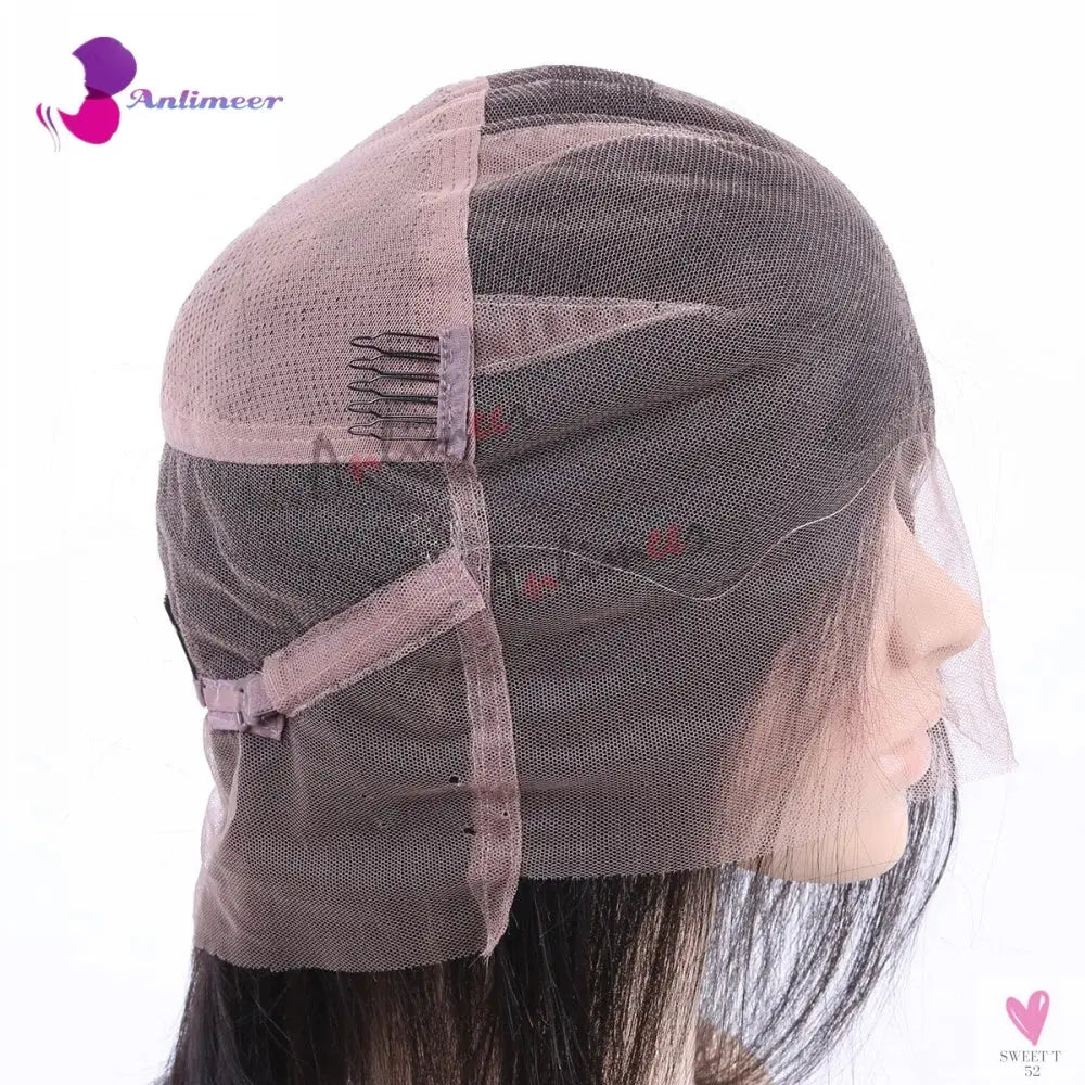 Highlight Brown Silk Base Wigs, Human Hair. Glueless Human Hair Wigs with Brown Roots, 200 Density Lace Front Wigs, Short Bob Wigs Sweet T 52