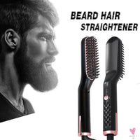 Hot Comb Straightener Heating Comb For Men Beard Electric Negative Ion Hair Straightening Brush Wet Dry Use Quick Hair Styler SWEET T 52