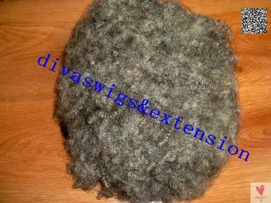 Hot Virgin Grey Human Hair Afro Puff Kinky Curly Ponytail 100g Sweet T 52