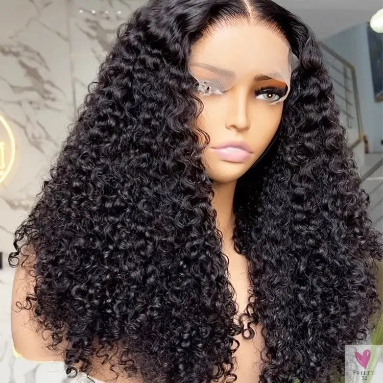 Human Hair HD 13x4 Transparent Lace Front Wigs - Virgin Vietnamese Human Hair, Raw Burmese Curly Hair Wigs Sweet T 52
