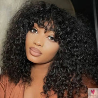 Jerry Curly Short Pixie Bob Cut Human Hair Wigs With Bang Honey Blonde Ombre Color For Black Women Remy Hair Full Machine Made Sweet T 52