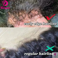 Kinky Curly Edged Short Bob - Human Hair Transparent Lace Front Wigs for Women & Girls, Remy Human Hair SWEET T 52