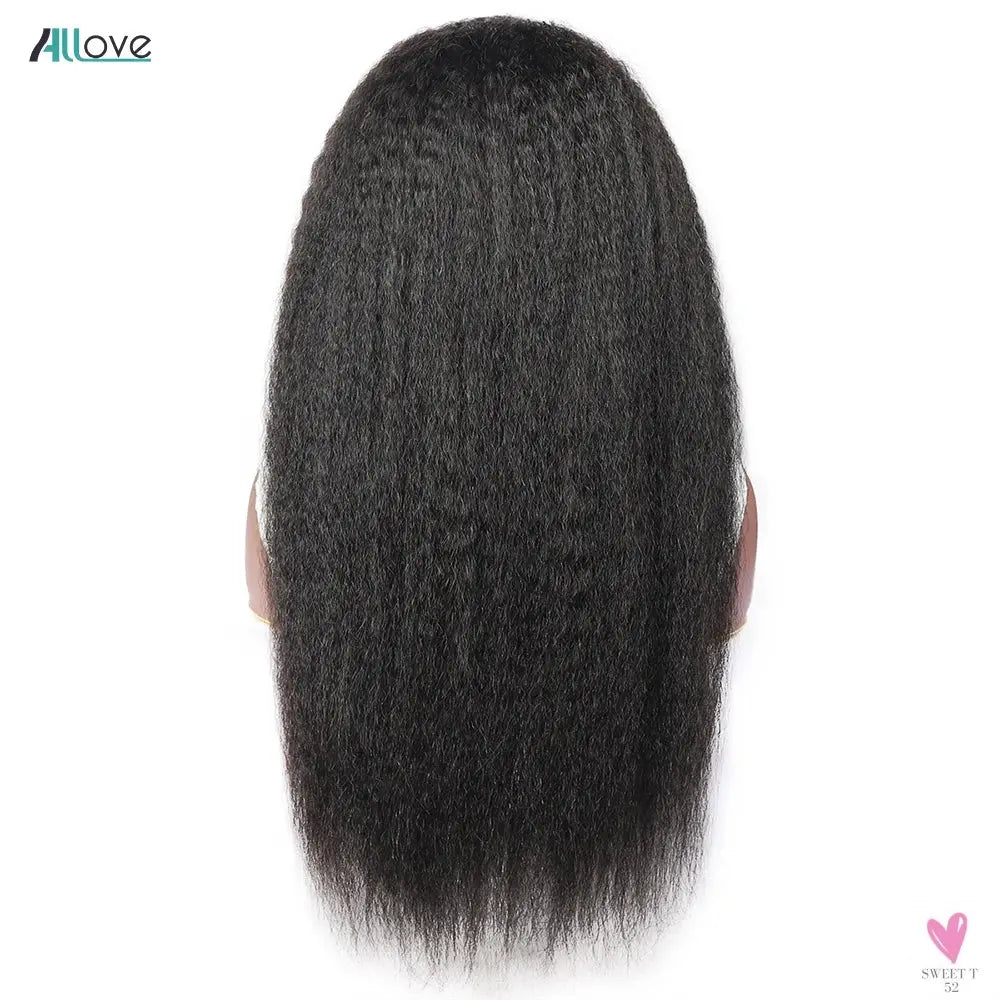 Kinky Straight Headband Glueless Wigs, Full Machine Made Wigs, 180/250% Density, Brazilian Remy Human Hair Scarf Wigs For Women-hair accessories-SWEET T 52