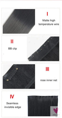 Linwan Synthetic 24Inchs 16 Clips in Hair Extensions Long Wavy Hairstyle Blonde Black Hairpieces Heat Resistant False Hair Sweet T 52