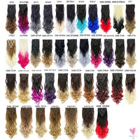 Linwan Synthetic 24Inchs 16 Clips in Hair Extensions Long Wavy Hairstyle Blonde Black Hairpieces Heat Resistant False Hair Sweet T 52