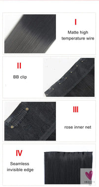 Linwan Synthetic 24Inchs 16 Clips in Hair Extensions Long Wavy Hairstyle Blonde Black Hairpieces Heat Resistant False Hair Sweet T 52