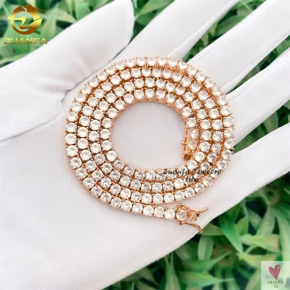 Luxury Men/Women Hip Hop "Iced Out" Fine Jewelry, 2MM 3MM 4MM 5MM Lab Diamond, Tennis Chain Necklace Sweet T 52