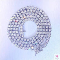 Luxury Men/Women Hip Hop "Iced Out" Fine Jewelry, 2MM 3MM 4MM 5MM Lab Diamond, Tennis Chain Necklace Sweet T 52