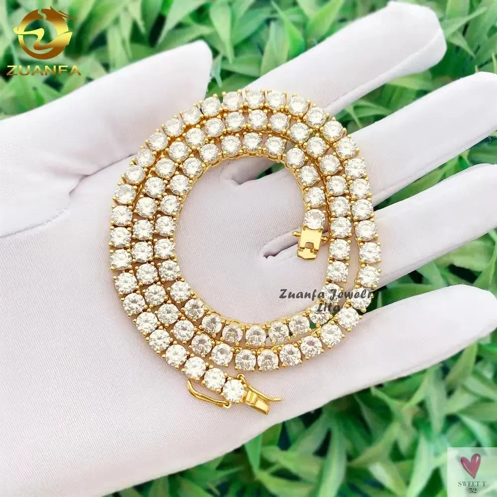 Luxury Men/Women Hip Hop "Iced Out" Fine Jewelry, 2MM 3MM 4MM 5MM Lab Diamond, Tennis Chain Necklace Sweet T 52