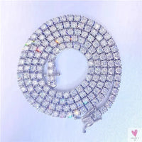 Luxury Men/Women Hip Hop "Iced Out" Fine Jewelry, 2MM 3MM 4MM 5MM Lab Diamond, Tennis Chain Necklace Sweet T 52