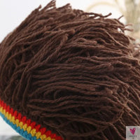 Men Rasta False Braid Synthetic Beanie Caps Hip Hop Winter Handmade Crochet Hat Gorro Halloween Funny Party Jamaica African Wig Sweet T 52