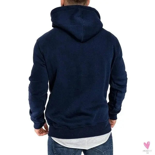 Men's Casual Solid Color Hoodies. Men's Hip Hop Hooded Sweatshirts/Pullovers in 10 Colors-Coats & Jackets-SWEET T 52