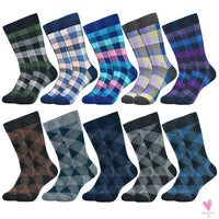 Men's Dress Socks Fashion - Black Patterned Cotton, Colorful Socks for Men and Boys. Great  Gifts-Socks-SWEET T 52