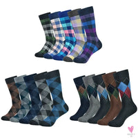Men's Dress Socks Fashion - Black Patterned Cotton, Colorful Socks for Men and Boys. Great  Gifts-Socks-SWEET T 52