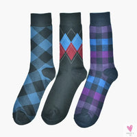 Men's Dress Socks Fashion - Black Patterned Cotton, Colorful Socks for Men and Boys. Great  Gifts-Socks-SWEET T 52