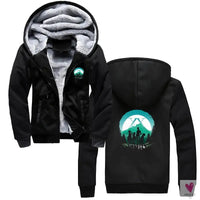 Men's Oversized Hoodie for Winter. Thick, Warm, Zippered Jacket. Bomber Style, Streetwear Hoodie-Coats & Jackets-SWEET T 52