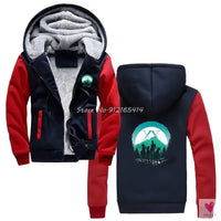 Men's Oversized Hoodie for Winter. Thick, Warm, Zippered Jacket. Bomber Style, Streetwear Hoodie-Coats & Jackets-SWEET T 52
