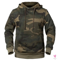 Men's Winter Casual Fleece Hoodies/Male Outdoor Camouflage Pullover/Sweatshirts, Hooded, Loose Outerwear-Shirts & tops-SWEET T 52
