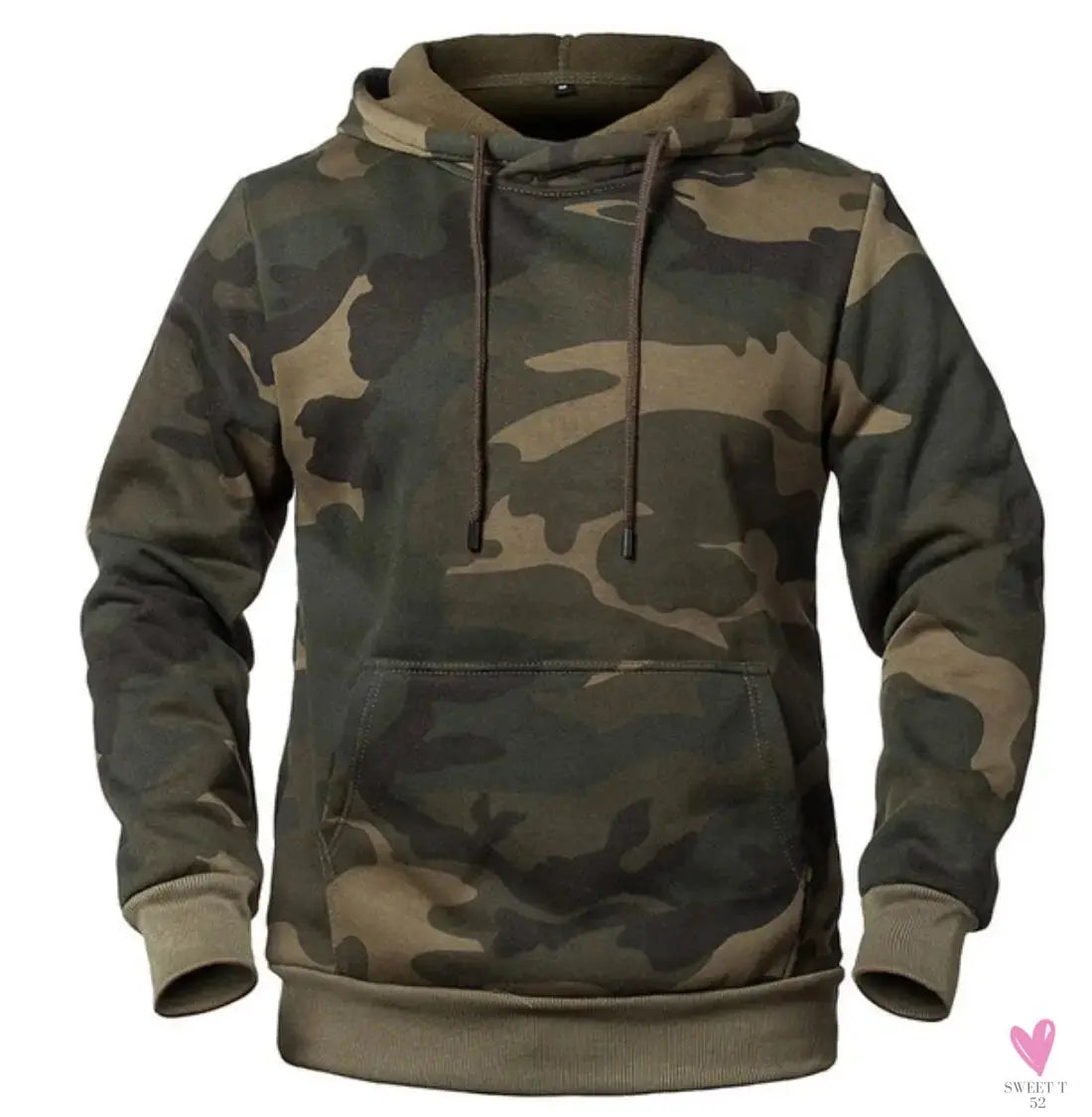 Men's Winter Casual Fleece Hoodies/Male Outdoor Camouflage Pullover/Sweatshirts, Hooded, Loose Outerwear-Shirts & tops-SWEET T 52