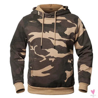 Men's Winter Casual Fleece Hoodies/Male Outdoor Camouflage Pullover/Sweatshirts, Hooded, Loose Outerwear-Shirts & tops-SWEET T 52