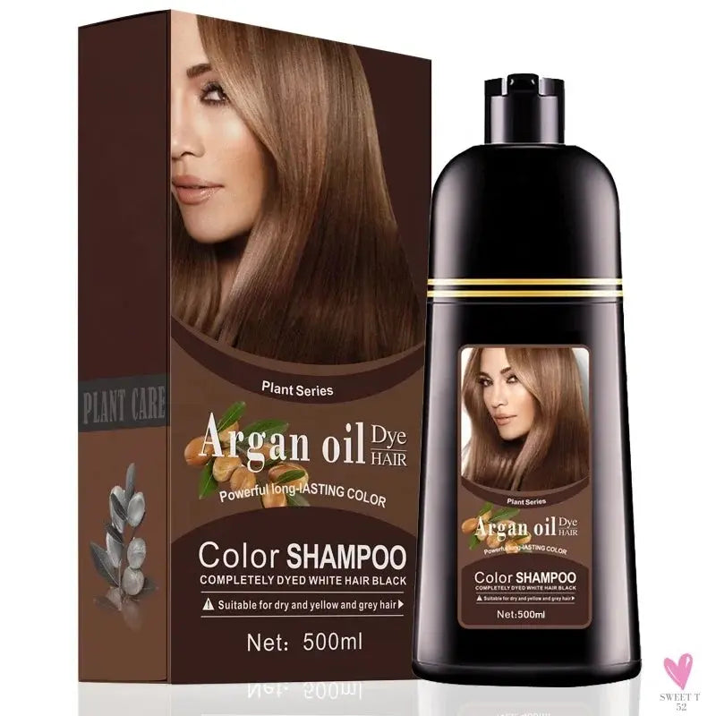 Mokeru Natural Brown Color Permanent Hair Colour Shampoo Long Lasting Hair Dye Shampoo For women professional hair dye Sweet T 52