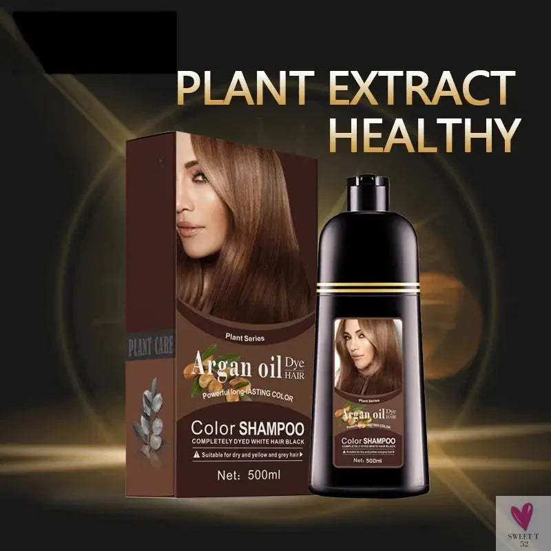 Mokeru Natural Brown Color Permanent Hair Colour Shampoo Long Lasting Hair Dye Shampoo For women professional hair dye Sweet T 52