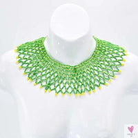 Multicolor African Resin Beads - Choker Style Necklace For Women and Girls, Ethnic Bib Collar-necklace-SWEET T 52