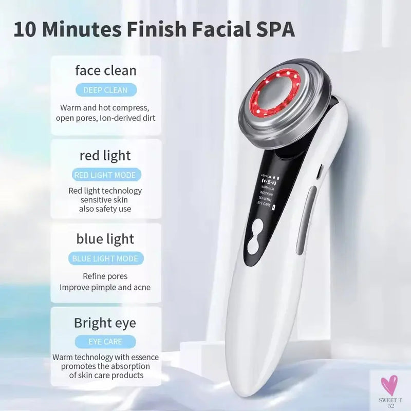 Multifunctional Facial Skin Care Beauty Massager Electric Facial Massage Clean Face Skin Rejuvenation Lifting Tighten Massager Sweet T 52