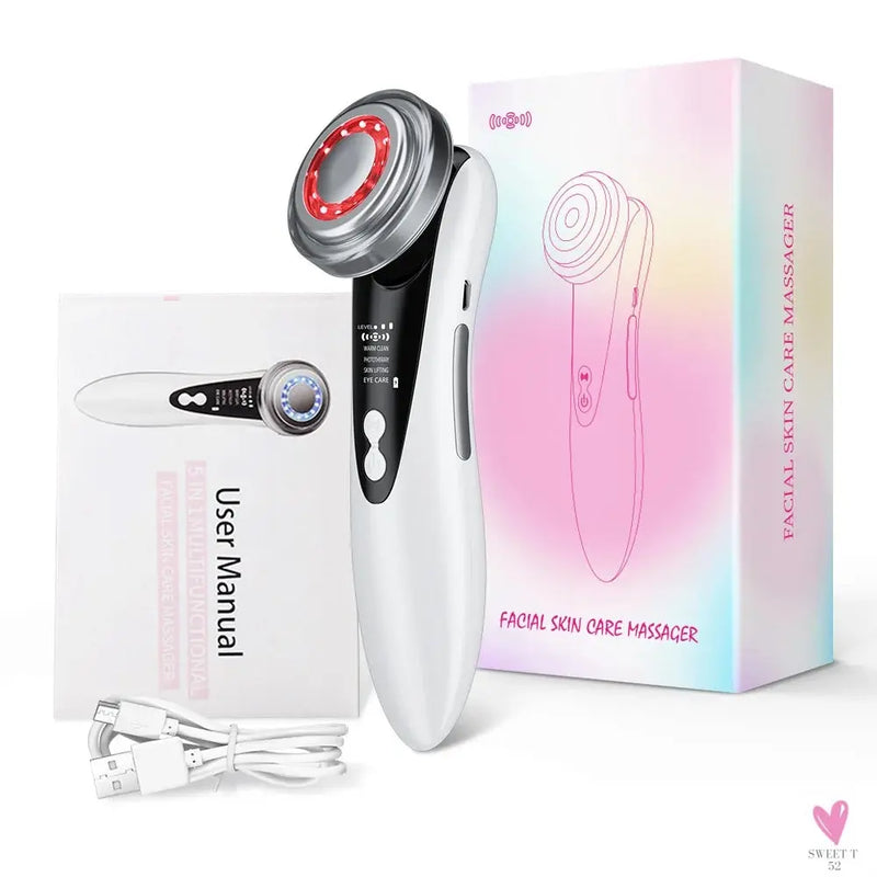 Multifunctional Facial Skin Care Beauty Massager Electric Facial Massage Clean Face Skin Rejuvenation Lifting Tighten Massager Sweet T 52