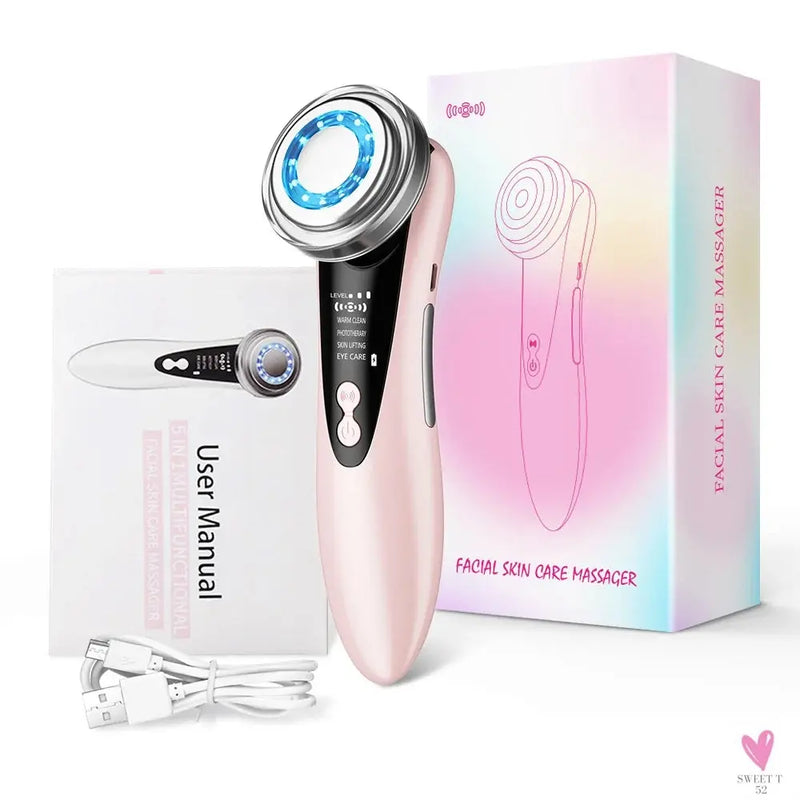 Multifunctional Facial Skin Care Beauty Massager Electric Facial Massage Clean Face Skin Rejuvenation Lifting Tighten Massager Sweet T 52