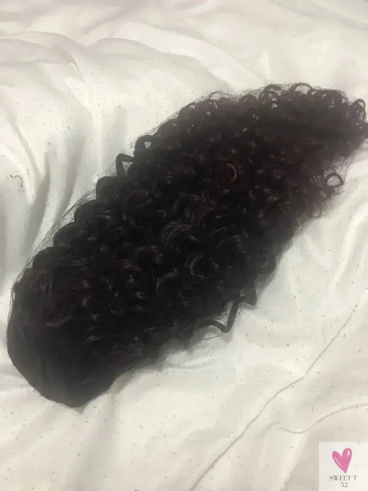 Natural Color 140g Natural Color Afro Curly Human Hair Ponytail for Black Women,drawstring Ponytail Human Hair Sweet T 52