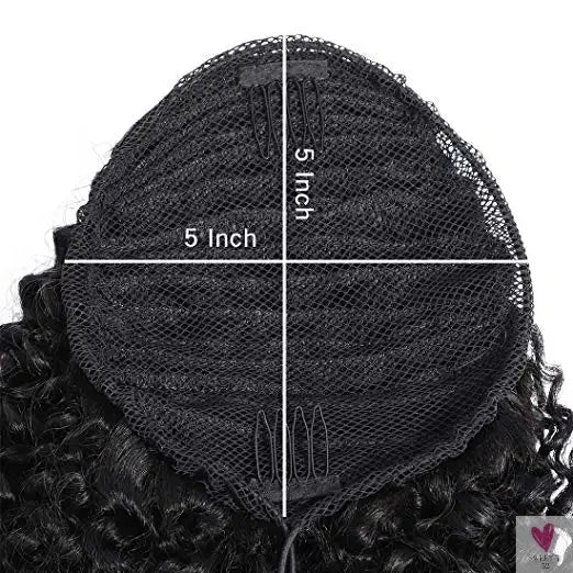 Natural Color 140g Natural Color Afro Curly Human Hair Ponytail for Black Women,drawstring Ponytail Human Hair Sweet T 52