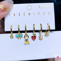 New Design Colorful Crystal Ocean/Animal/Mermaid Hoop Earrings Sets for Women & Girls-earrings-SWEET T 52