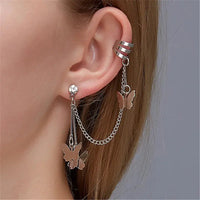 New Gold/Silver Color Leaves Clip Earrings for Women/Men - Fashion Ear Cuff. Non-Piercing Earring Sets Sweet T 52