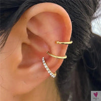 New Gold/Silver Color Leaves Clip Earrings for Women/Men - Fashion Ear Cuff. Non-Piercing Earring Sets Sweet T 52