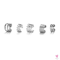 New Gold/Silver Color Leaves Clip Earrings for Women/Men - Fashion Ear Cuff. Non-Piercing Earring Sets Sweet T 52