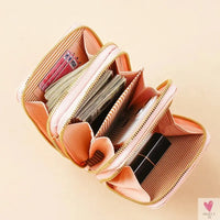 New Large Capacity Multi-Functional Fashion Simple Shoulder Small Bag Shoulder Three Layers Zip-up Mobile Phone Bag Women's SWEET T 52