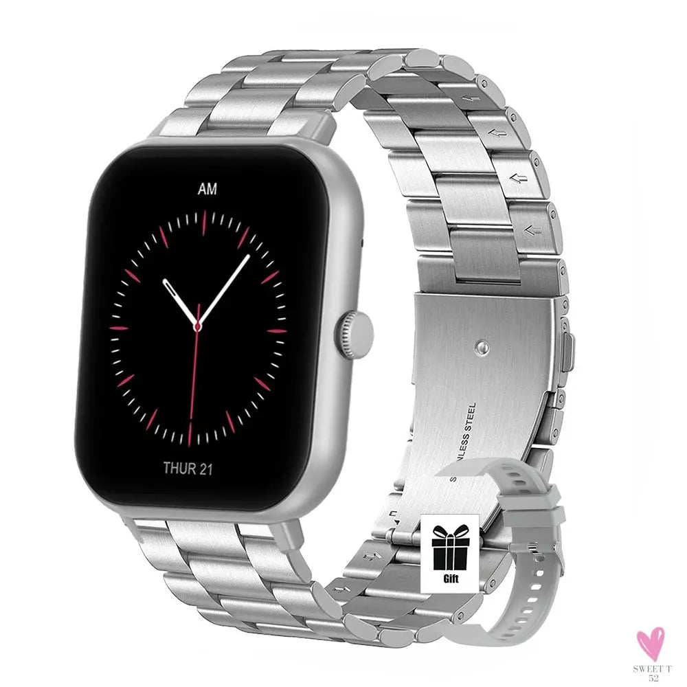 New Luxury Smartwatches Men Full Screen Bluetooth Call Valentine Gift Alarm Clock Custom Photo Health Tracking Watch Women 2025 Sweet T 52