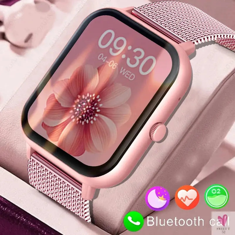New Smart Watch for Men/Women - Heart Rate, Blood Pressure, Fitness Tracker, Bluetooth Call, Smart Watch Sweet T 52