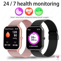 New Smart Watch for Men/Women - Heart Rate, Blood Pressure, Fitness Tracker, Bluetooth Call, Smart Watch Sweet T 52