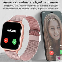 New Smart Watch for Men/Women - Heart Rate, Blood Pressure, Fitness Tracker, Bluetooth Call, Smart Watch Sweet T 52