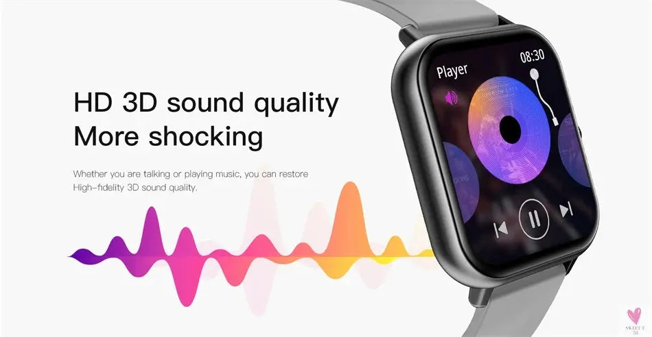New Smart Watch for Men/Women - Heart Rate, Blood Pressure, Fitness Tracker, Bluetooth Call, Smart Watch Sweet T 52