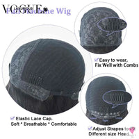 Ombre Brown, Pixie Cut, Human Hair Wigs with Bangs, Burgundy Highlights, Fully Machine Made, for Women & Girls-hair accessories-SWEET T 52