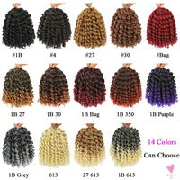 Ombre Jumpy Wand Curl Crochet Hair, 14 Colors, 20 Roots Jamaican Twist Synthetic Braid Hair for Women Sweet T 52
