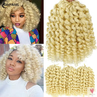 Ombre Jumpy Wand Curl Crochet Hair, 14 Colors, 20 Roots Jamaican Twist Synthetic Braid Hair for Women Sweet T 52