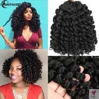 Ombre Jumpy Wand Curl Crochet Hair, 14 Colors, 20 Roots Jamaican Twist Synthetic Braid Hair for Women Sweet T 52
