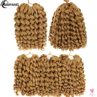 Ombre Jumpy Wand Curl Crochet Hair, 14 Colors, 20 Roots Jamaican Twist Synthetic Braid Hair for Women Sweet T 52