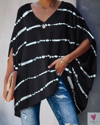 Oversized T-Shirts For Women. Fashion Blouse, Batwing Sleeve T-Shirt, Print Tees, Loose Casual Top Sweet T 52